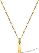 Vincero Men's Initial Pendant Necklace