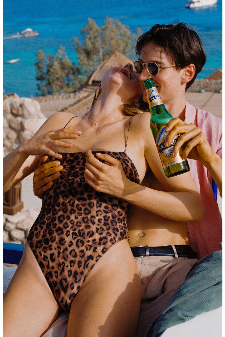 LE BON BON ONE-PIECE SWIMSUIT, Alternate, color, LEOPARD