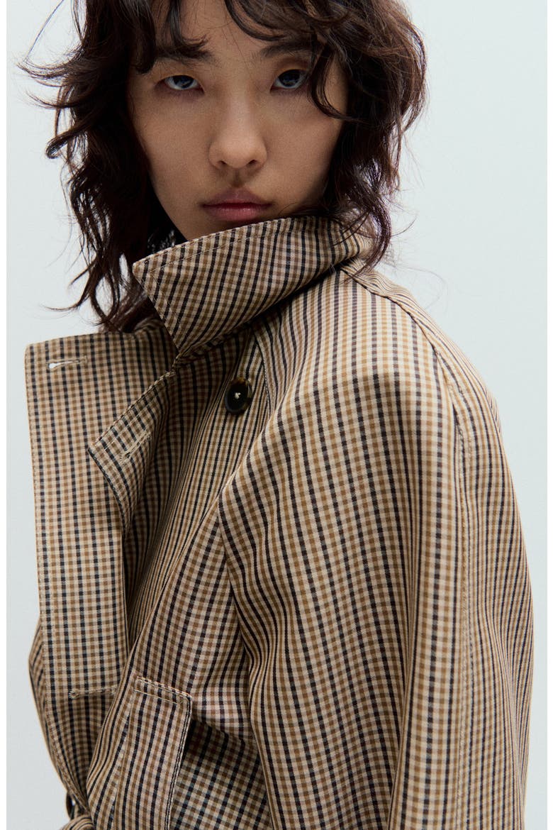 Everest Plaid Belted Jacket, Alternate, color, BEIGE