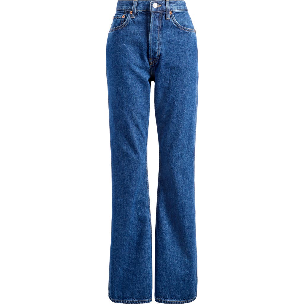 Re/done The Riding Bootcut Jeans In Faded Rider