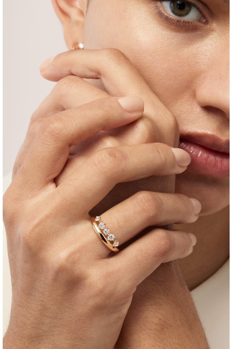 Barre Floating Diamond Ring, Alternate, color, WHITE GOLD
