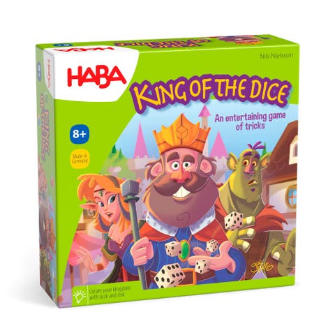King of The Dice - A Tricky Skill and Luck Dice Board Game, Perfect for Family Games and Kid Games for Ages 8 Years and Up (Made in Germany)