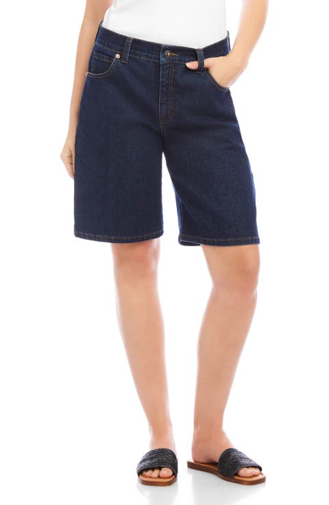 Denim Bermuda Shorts