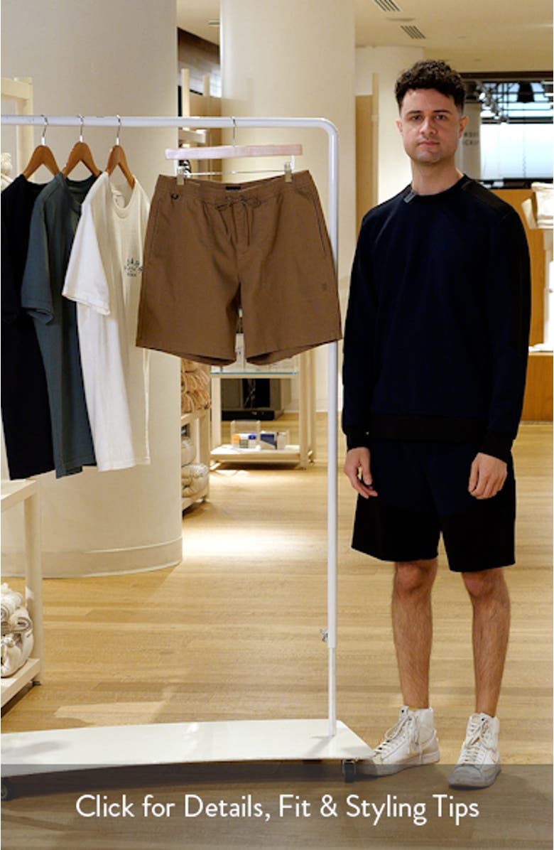 Made to Fade Stretch Cotton Drawstring Shorts, sales video thumbnail