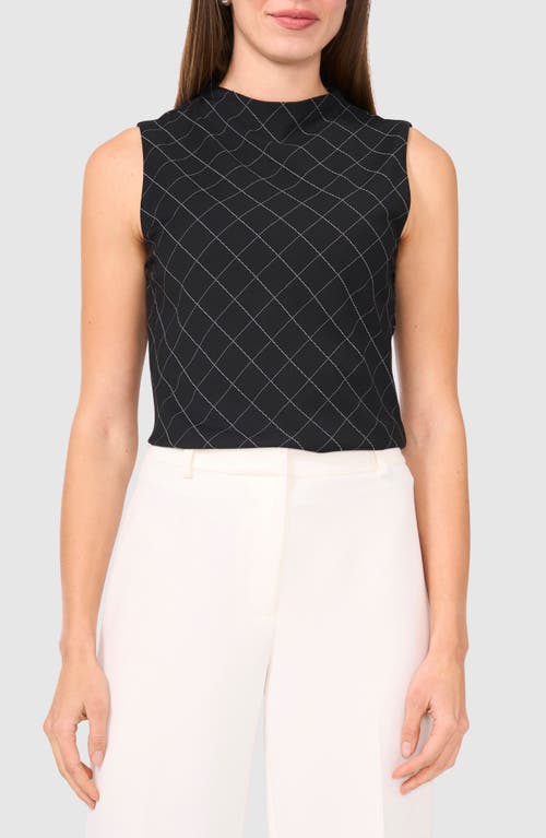 Halogenr Halogen(r) Diamond Print Funnel Neck Ponte Shell