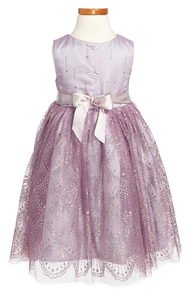 Zunie Glitter Tulle Dress, Alternate, color, 