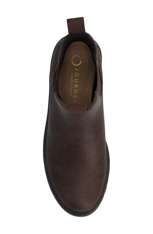 Journee Collection Blanche Chelsea Boot In Burgundy