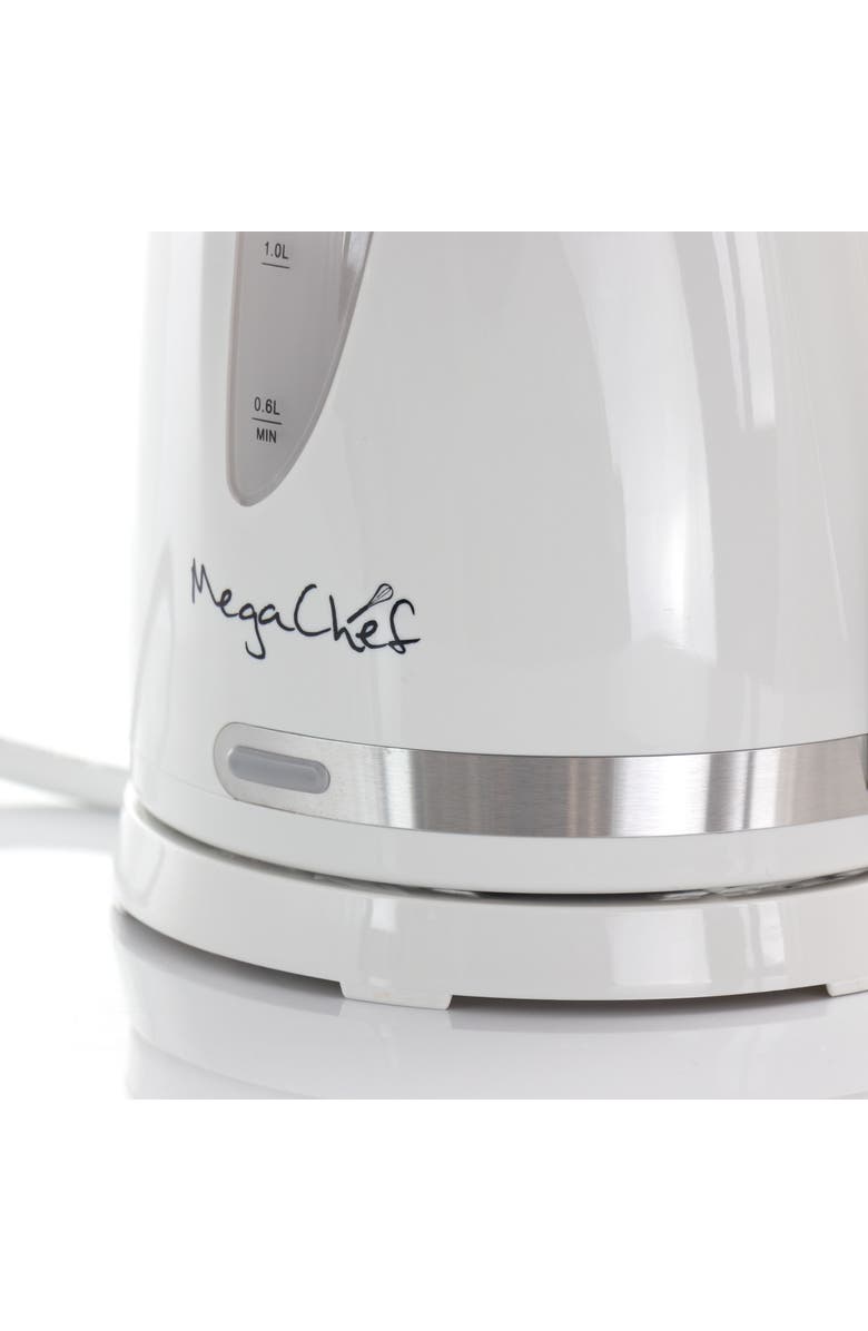 Megachef 1.7Lt. Plastic Electric Tea Kettle- White, Alternate, color, White