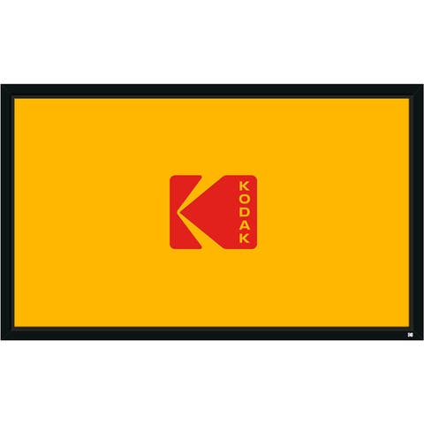 Projector Screen, Fixed Frame Projector Screen with Velvet Frame & Wall Mount Kit