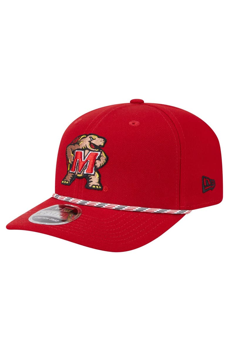 New Era Men's New Era Red Maryland Terrapins Gameday Multi-Rope 9SEVENTY Stretch-Snap Hat, Main, color, Red