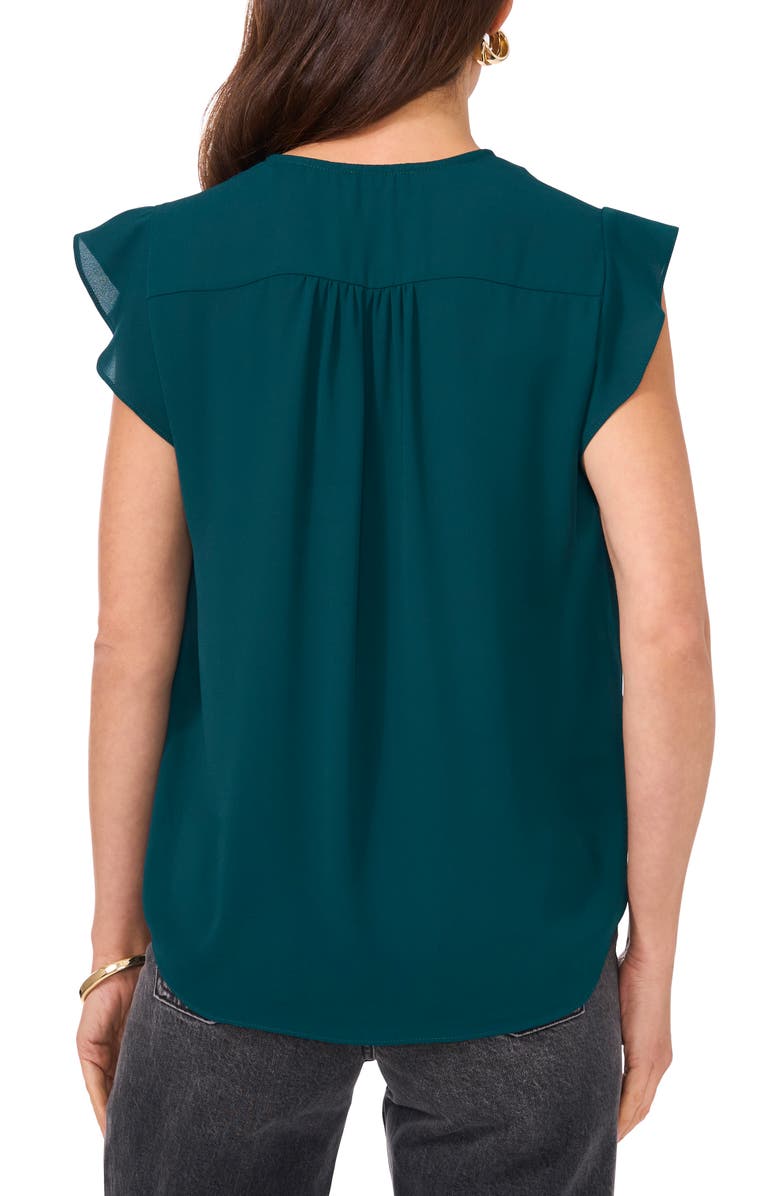 Vince Camuto Flutter Sleeve Top, Alternate, color, 