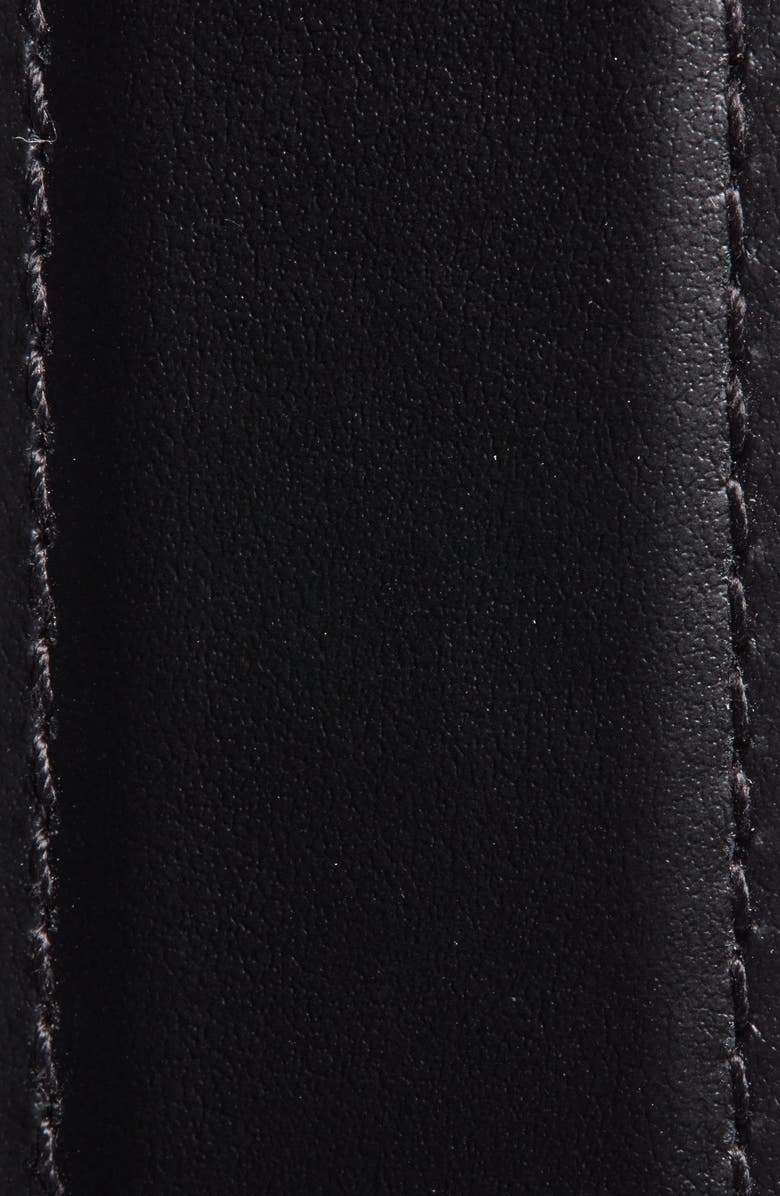 Dolce&Gabbana Logo Leather Belt, Alternate, color, Black