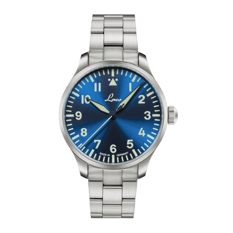Augsburg - 39 Mm, Blue Dial, Metal Strap