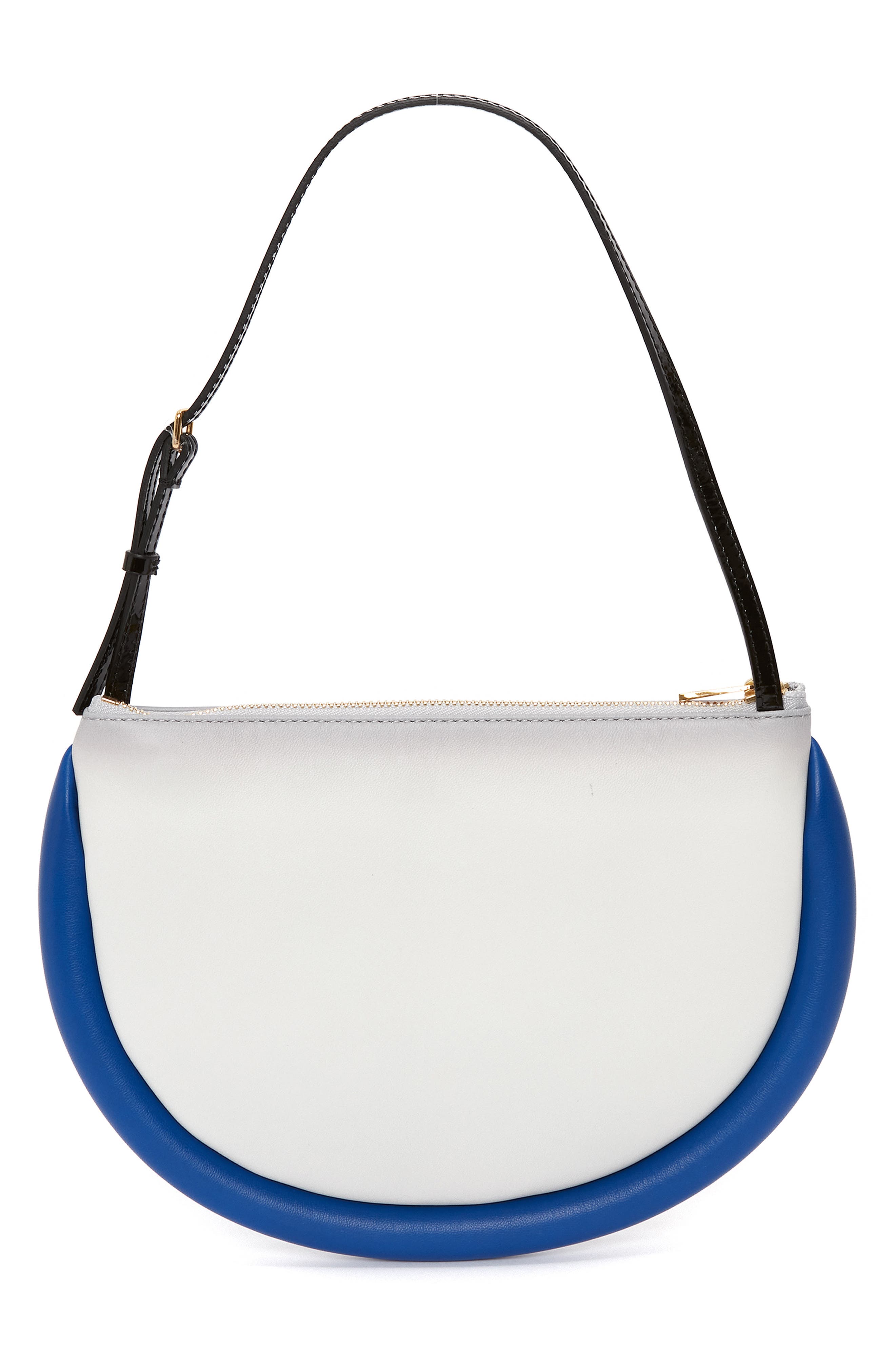 JW Anderson x 'Run Hany' Bumper Moon Leather Shoulder Bag, Alternate, color, 
