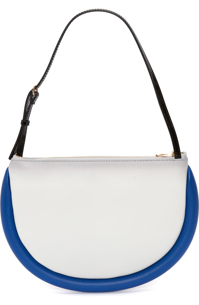 JW Anderson x 'Run Hany' Bumper Moon Leather Shoulder Bag, Alternate, color,