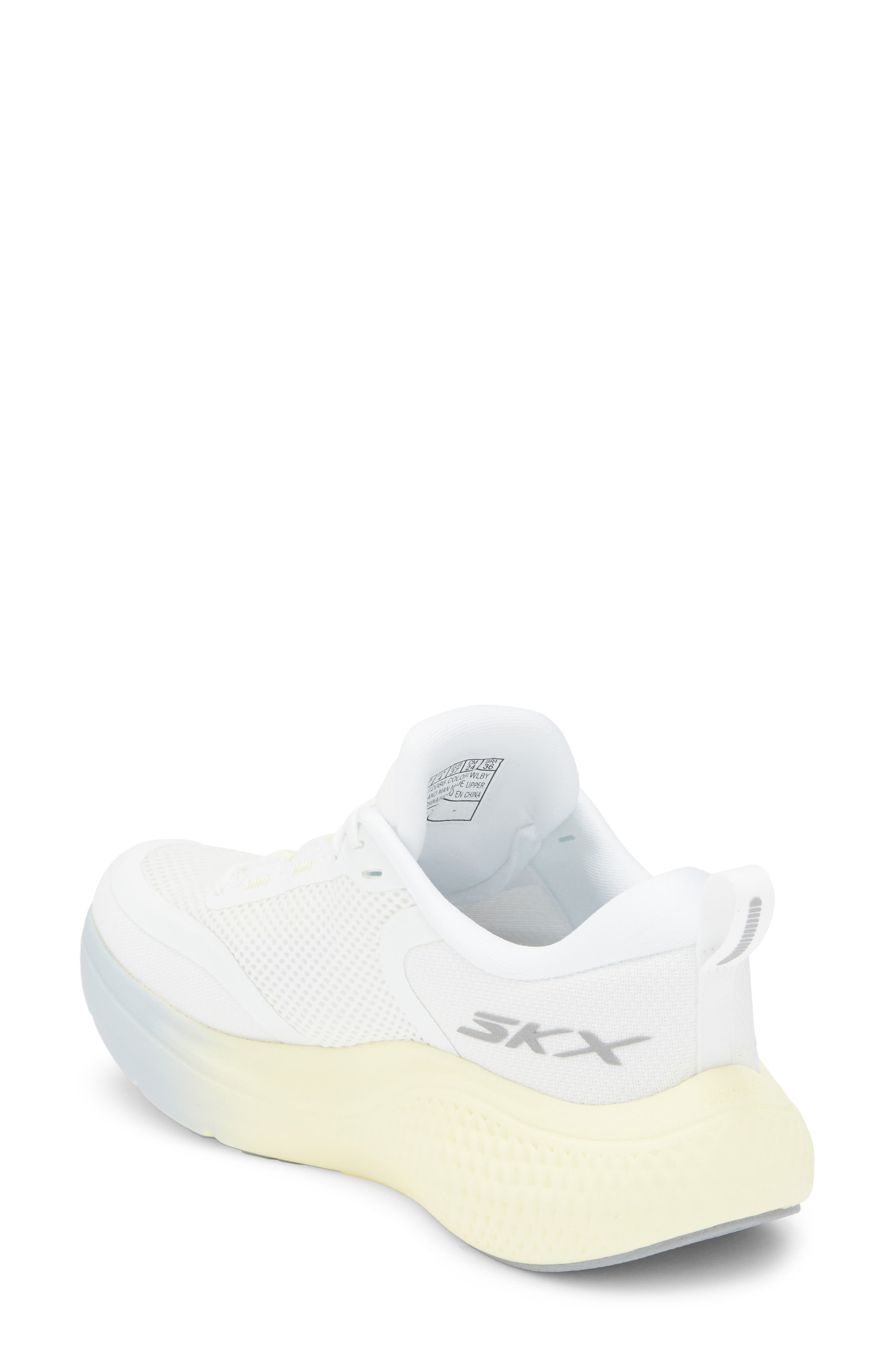 GO RUN Supersonic Max Running Shoe, Alternate, color, WHITE/ LIGHT BLUE