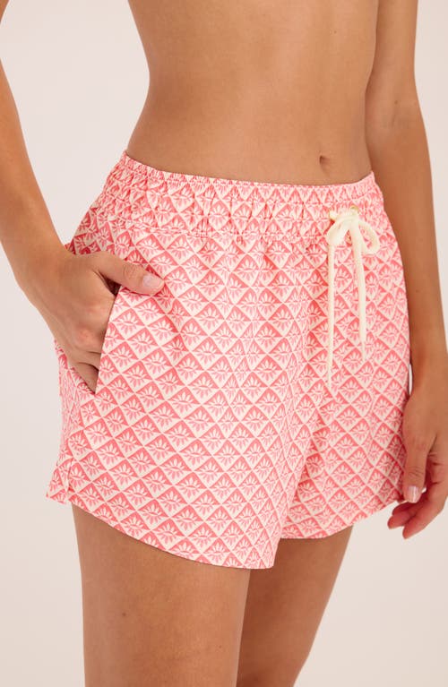 Roxy Hot Tropics Cover-up Shorts In Pink
