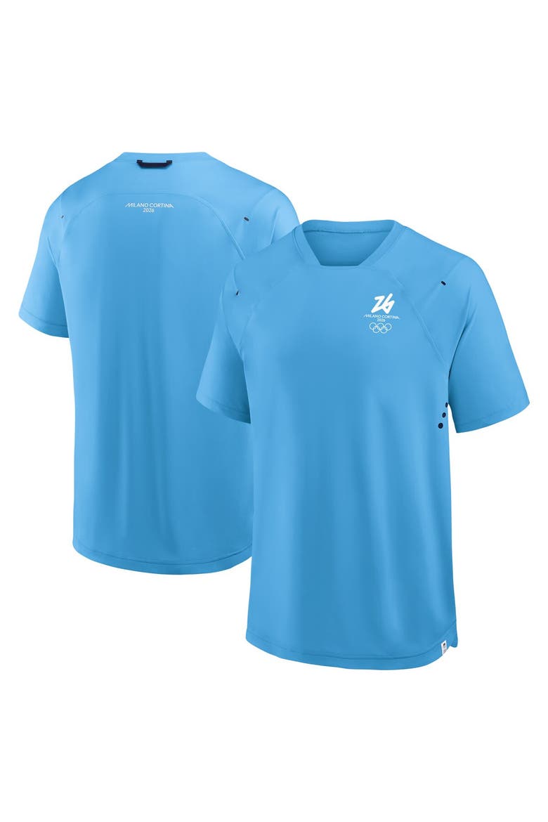 Men's Fanatics Blue Milano Cortina 2026 Winter Olympics Tech Raglan T-Shirt, Main, color, Blue