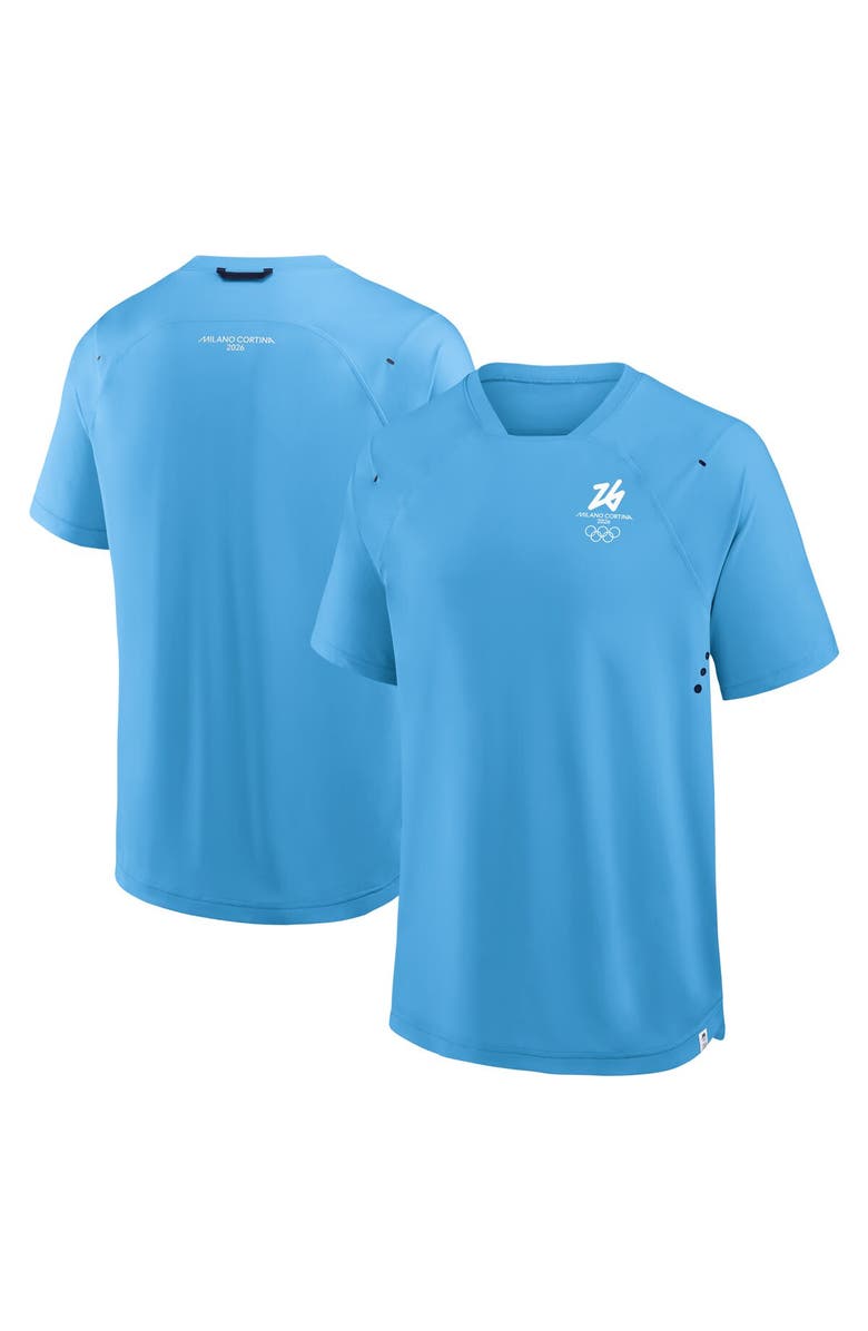 FANATICS Men's Fanatics Blue Milano Cortina 2026 Winter Olympics Tech Raglan T-Shirt, Main, color, Blue