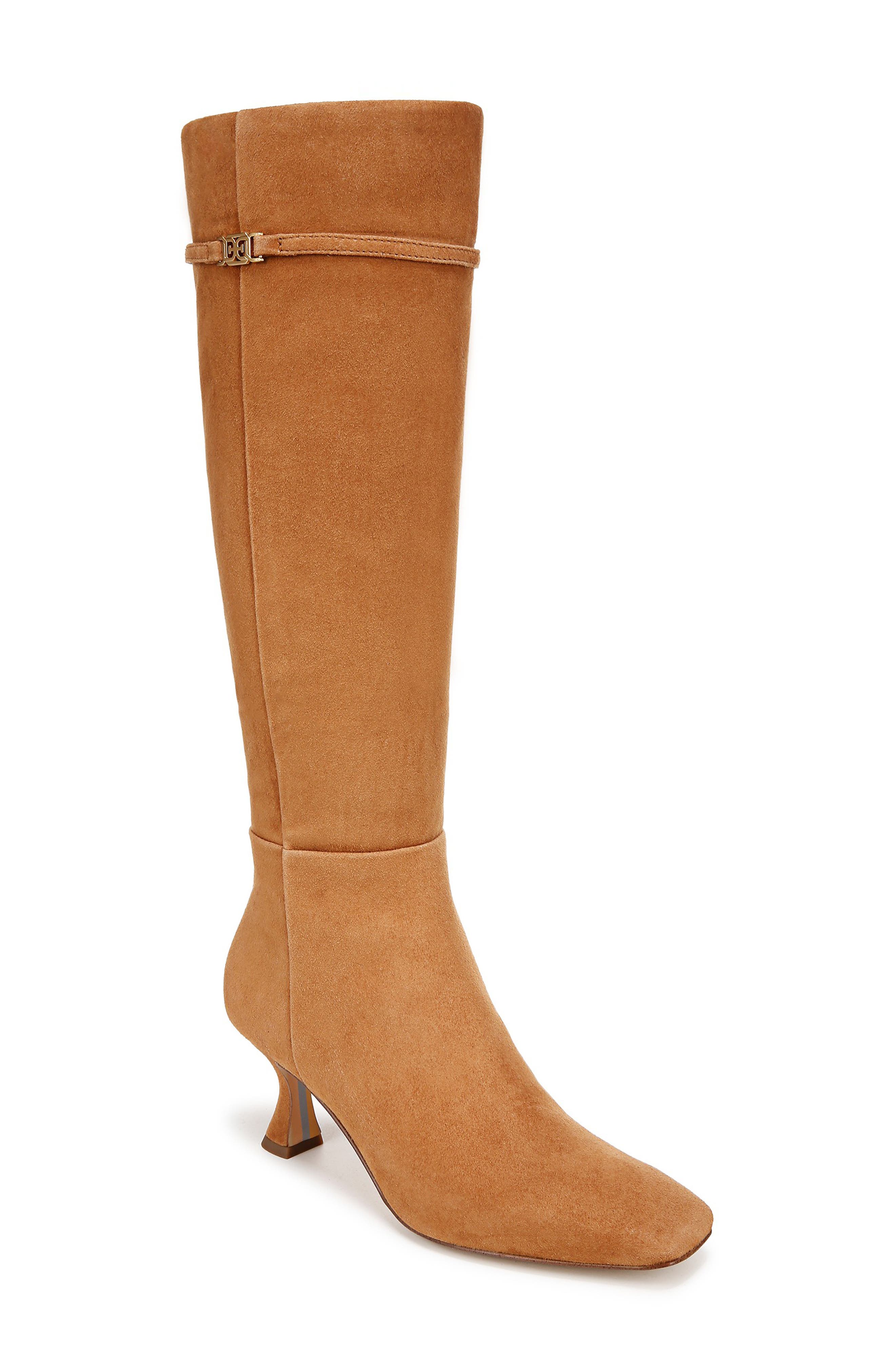 Lyla Knee High Boot, Main, color, HARVEST BROWN