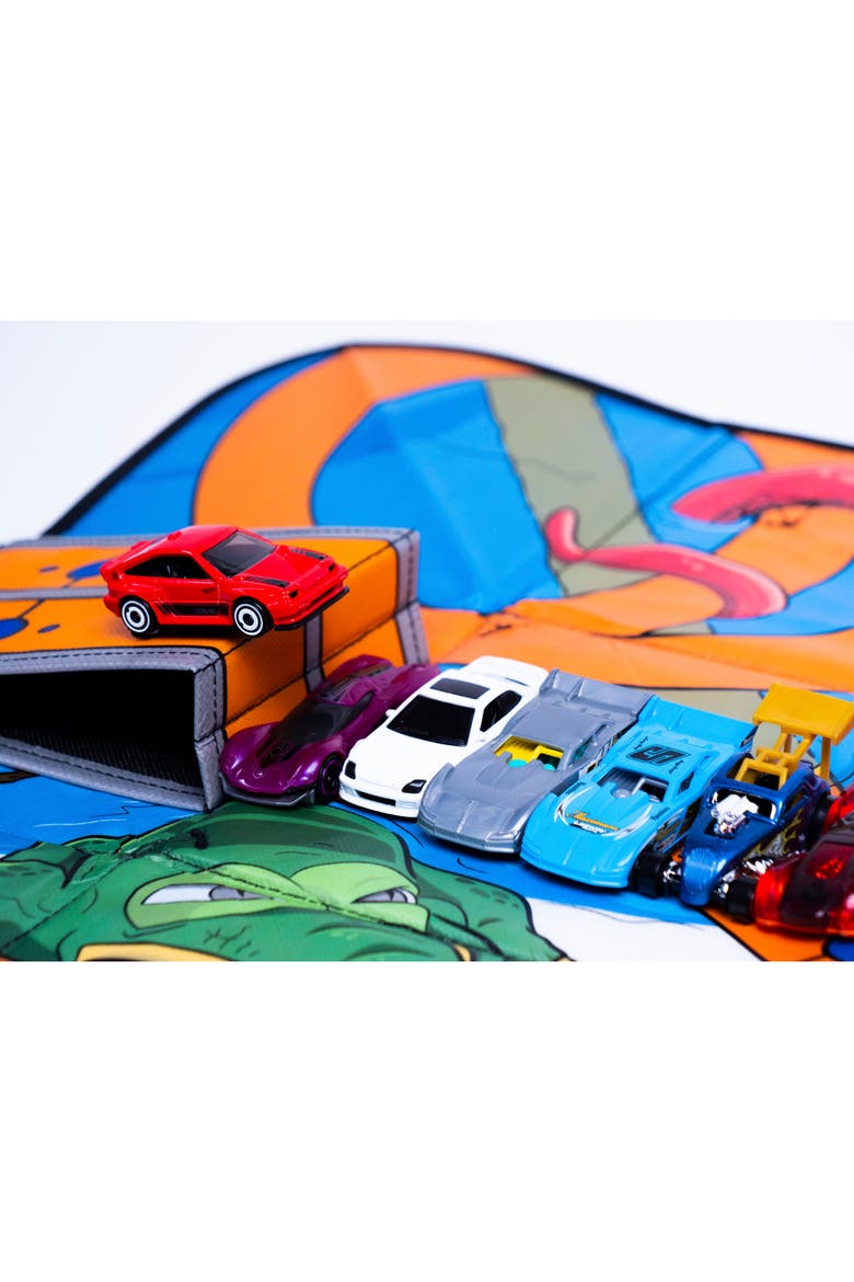 Hot Wheels ZipBin Storage Case & Racetrack Playmat, Alternate, color, Multicolored