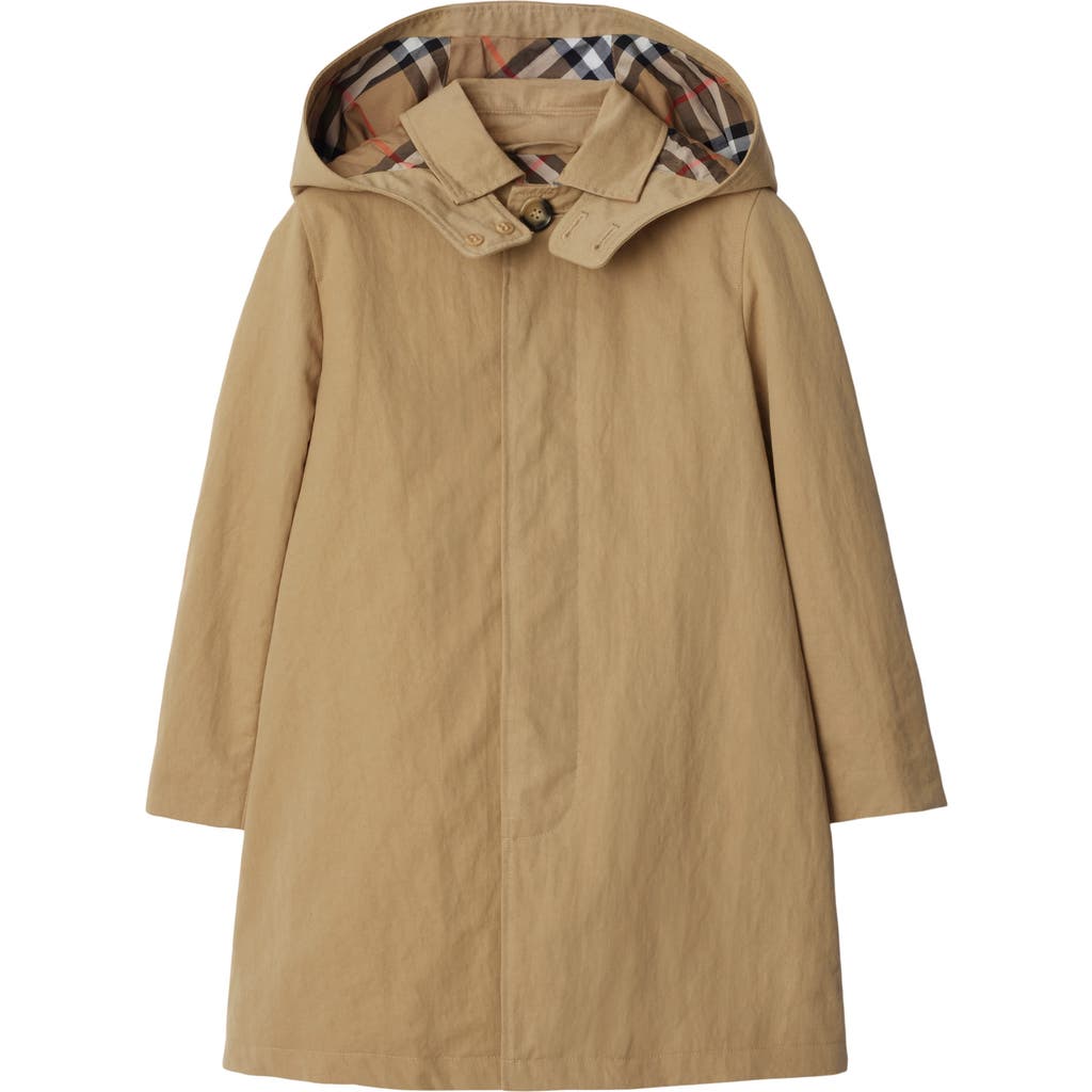 Burberry Vintage Check-lining Trench Coat In Sand