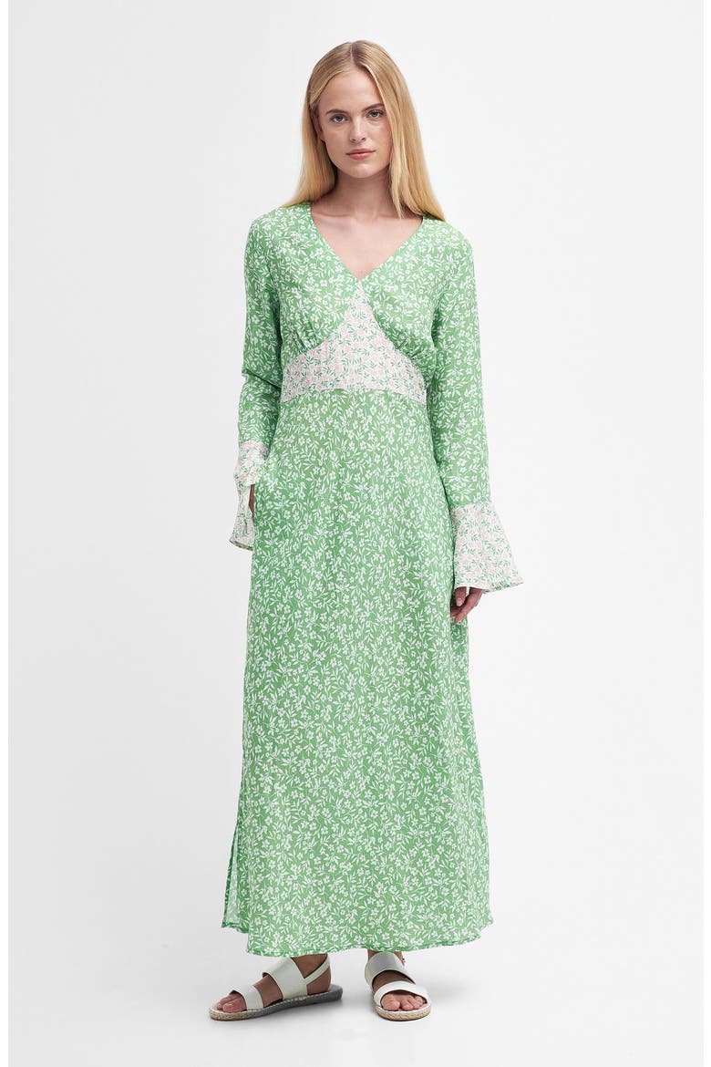 Sandgate Long Sleeve Maxi Dress, Alternate, color, MULTI GREEN