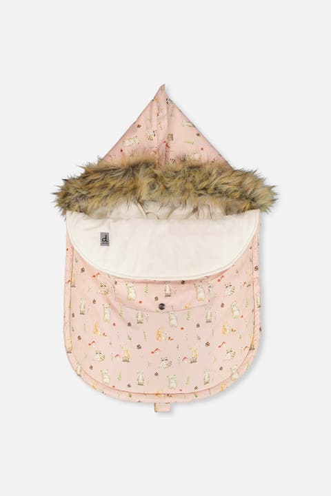 Animal Bunting Bag Velour Lined Car Seat and Stroller