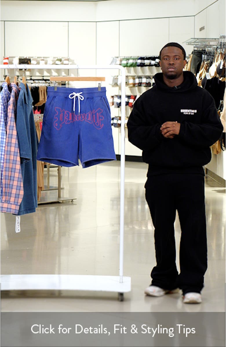 Raw Hem French Terry Shorts, sales video thumbnail