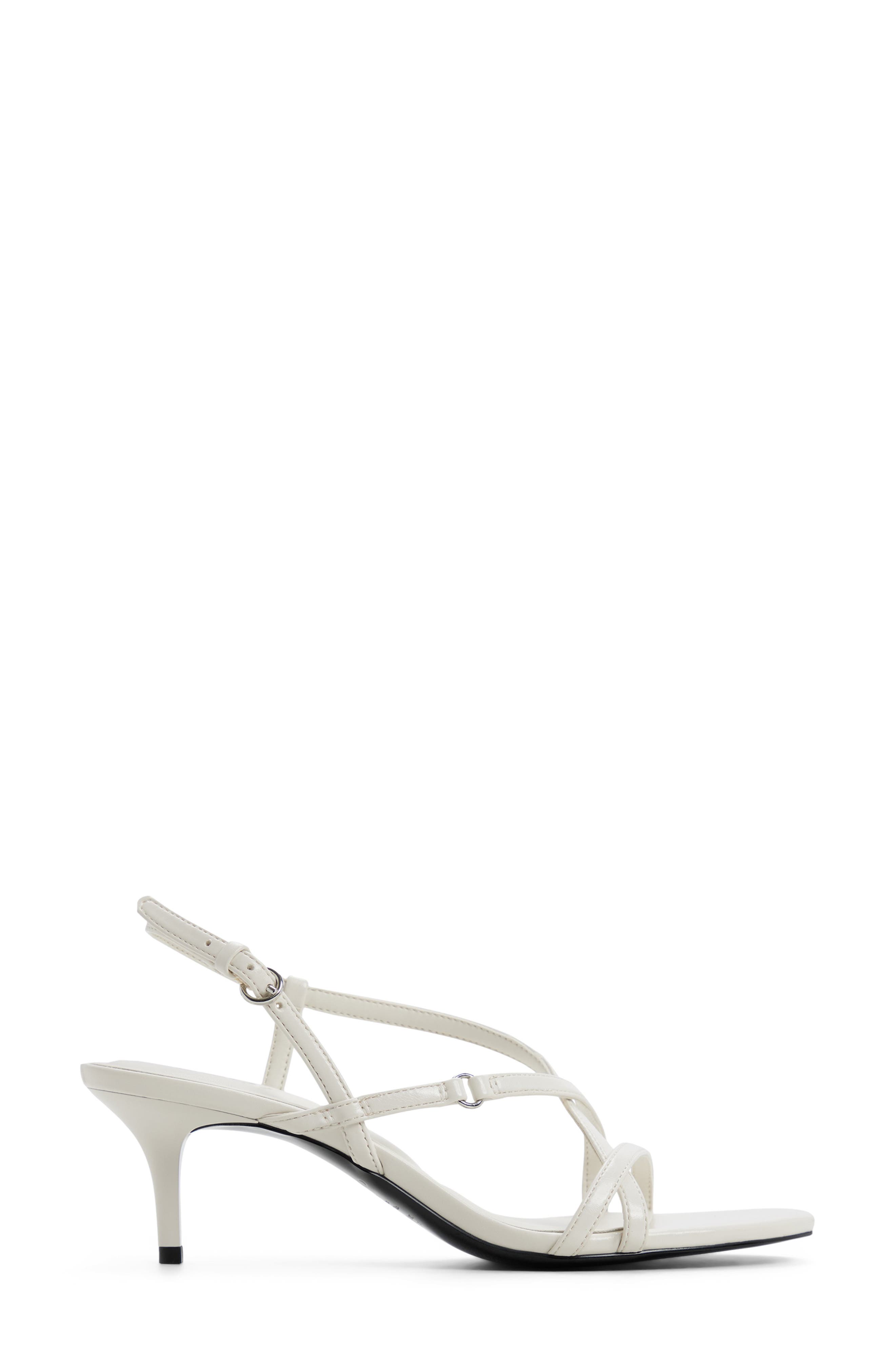 ALDO Olivie Slingback Kitten Heel Sandal, Alternate, color, White/ Bone