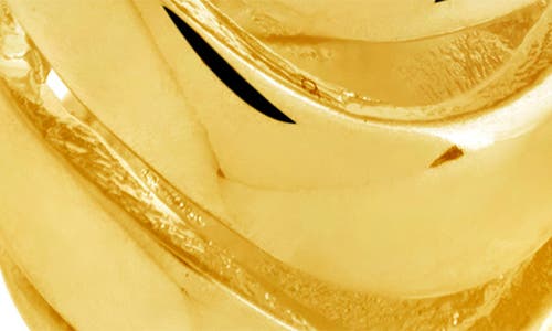 Sterling Forever Carla Coiled Teardrop Earrings In Gold