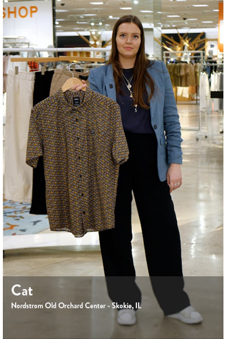 Micro Garden Floral Short Sleeve Button-Up Shirt video