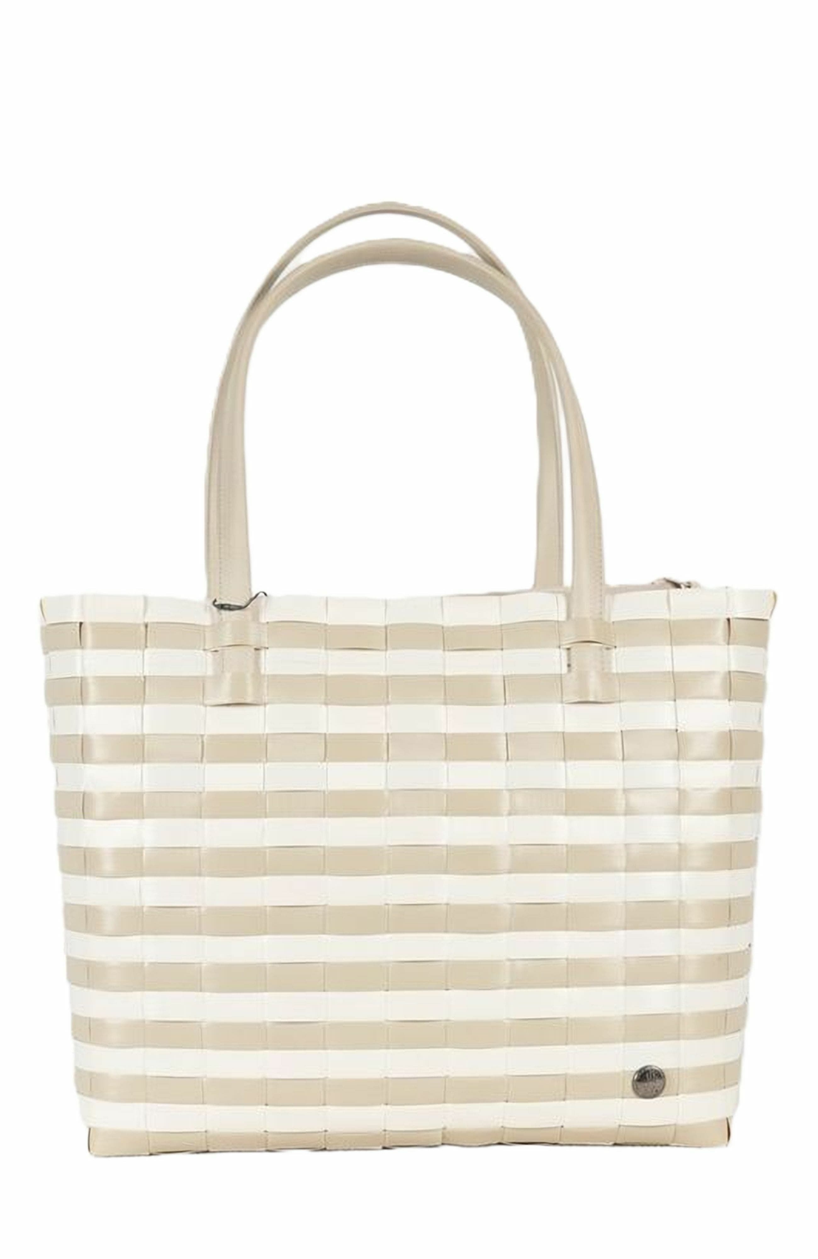 Handed By Sunny Bay Recycled Plastic Weekender Bag, Alternate, color, Pale Grey/Pearl White