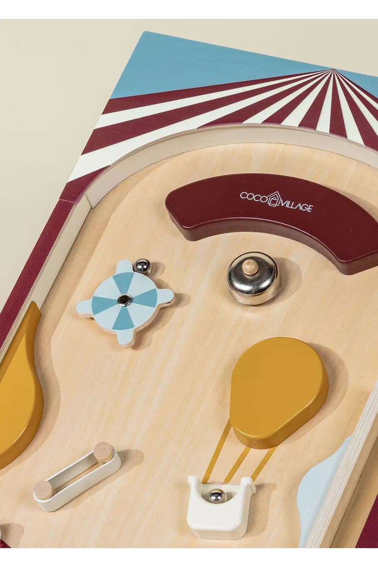 Wooden Play Pinball Machine, Alternate, color, Multicolor