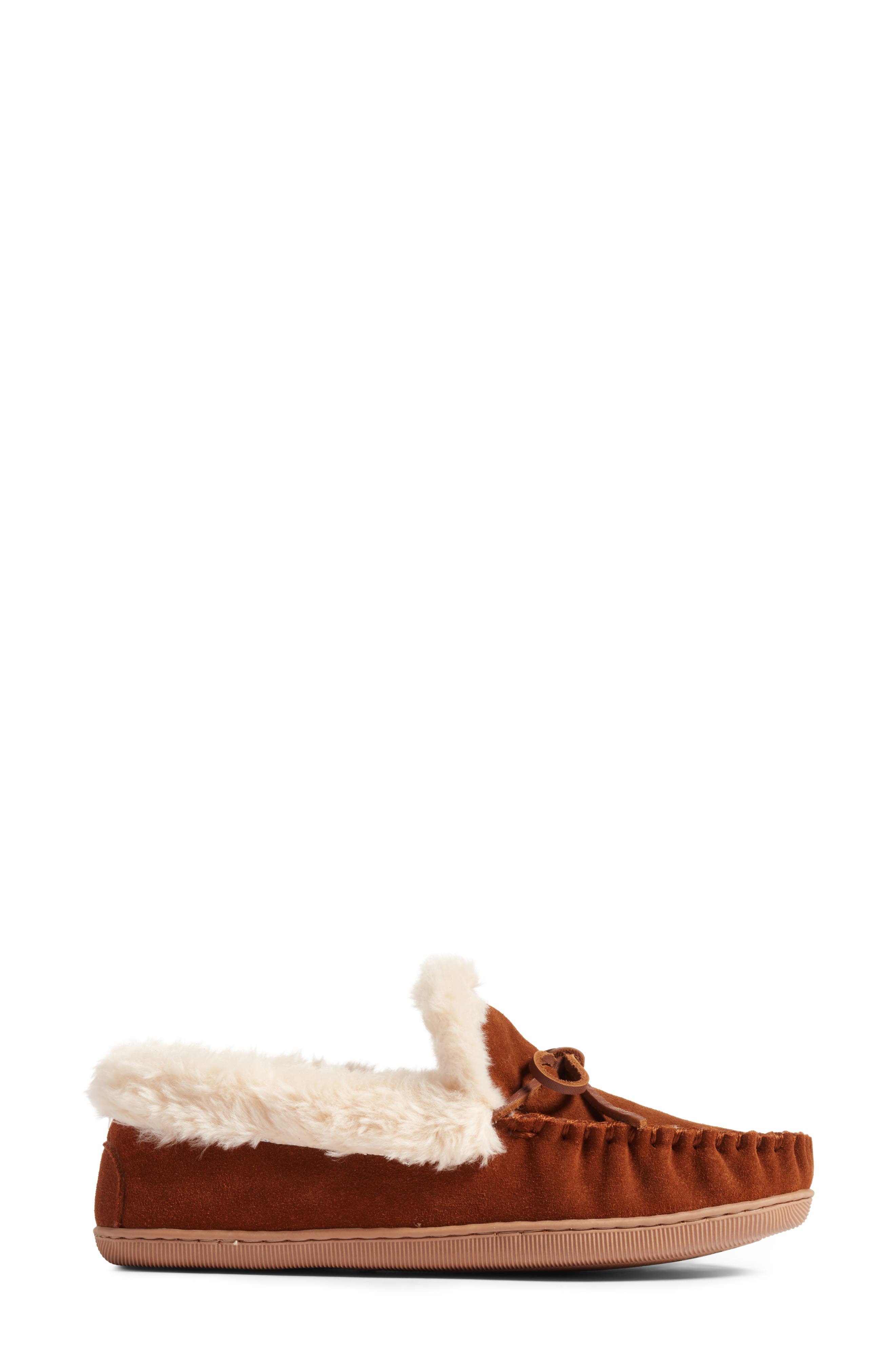 J.Crew Lodge Faux Shearling Moc Slipper, Alternate, color, 