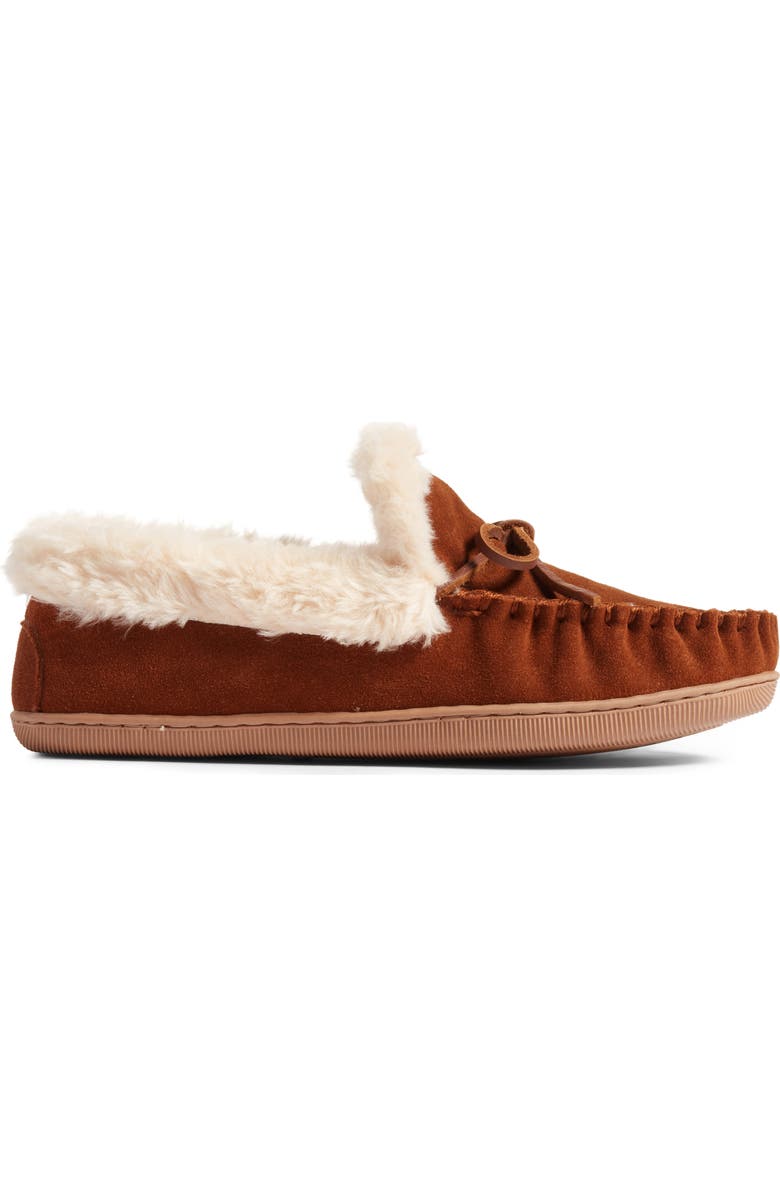 J.Crew Lodge Faux Shearling Moc Slipper, Alternate, color,