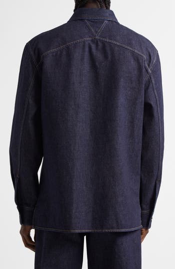 Bottega Veneta Cotton Denim Button-Up Shirt | Nordstrom