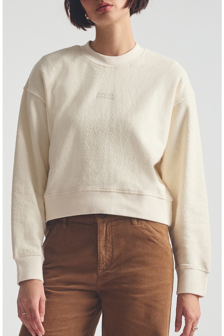 Logo Crewneck Sweatshirt, Main, color, TURTLEDOVE