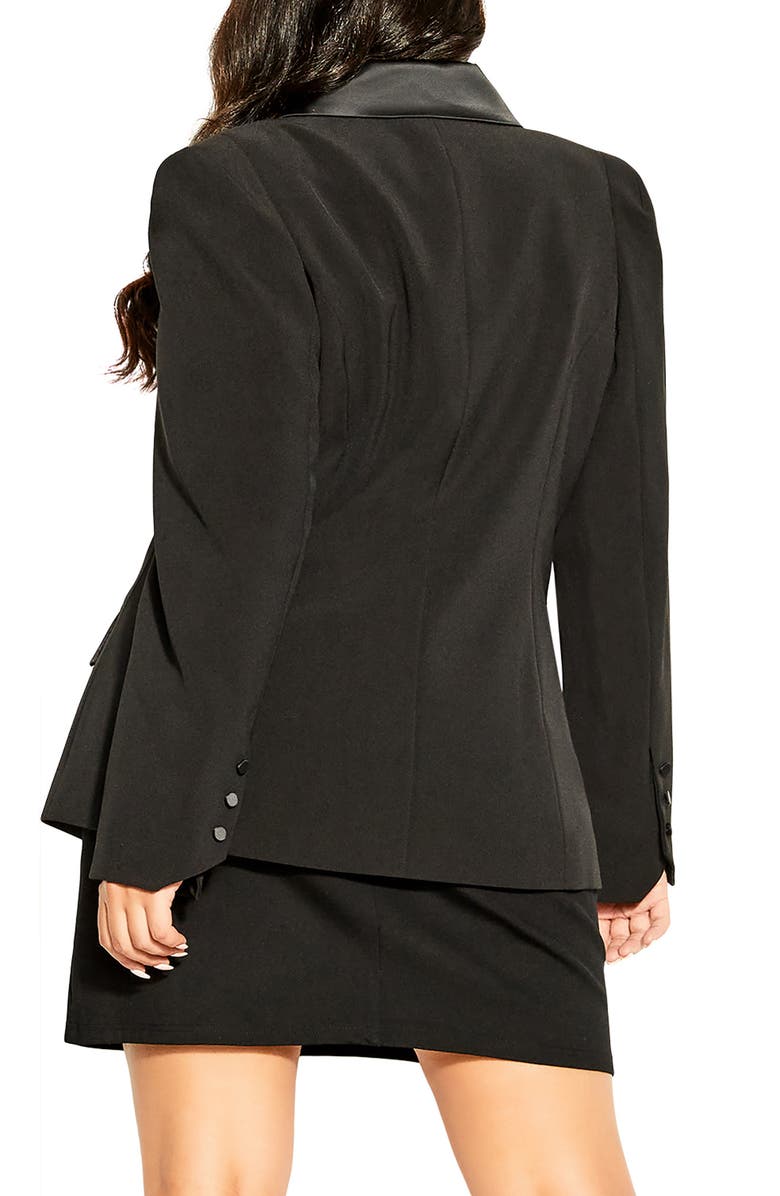 City Chic Tuxe Luxe Jacket, Alternate, color, 