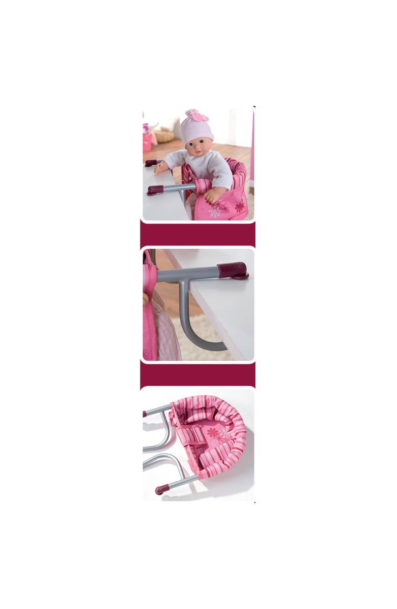 Gotz Hook on Table Seat for Baby Dolls up to 19" Tall, Alternate, color, Pink