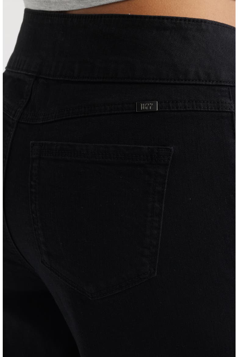 High Waist Extended Hem Wide Leg Jeans, Alternate, color, BLACK