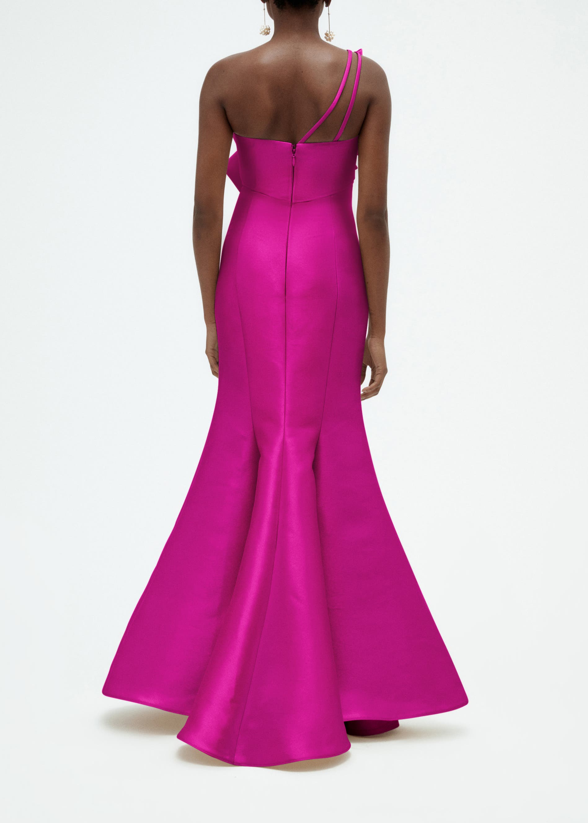 Mikado Twisted Double Bow Gown - image 4