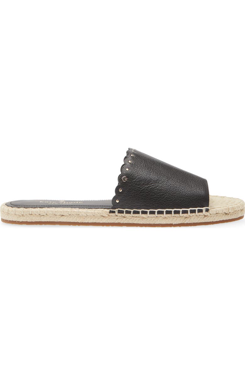 Kate Spade New York gabriela espadrille slide sandal, Alternate, color, Black