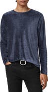 John Varvatos Sandro Long Sleeve Velvet Top