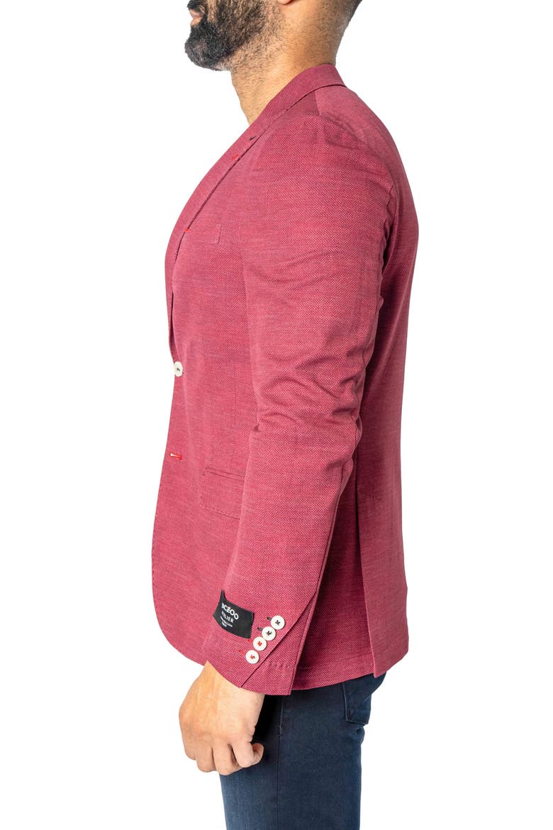 Descartes Unconstructed Brickhouse Red Blazer, Alternate, color, RED
