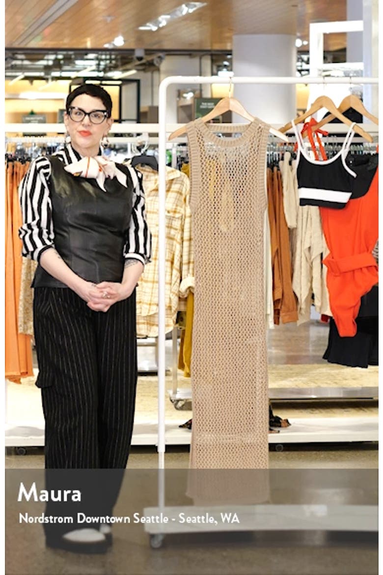 Holly Sheer Open Knit Cover-Up Dress video