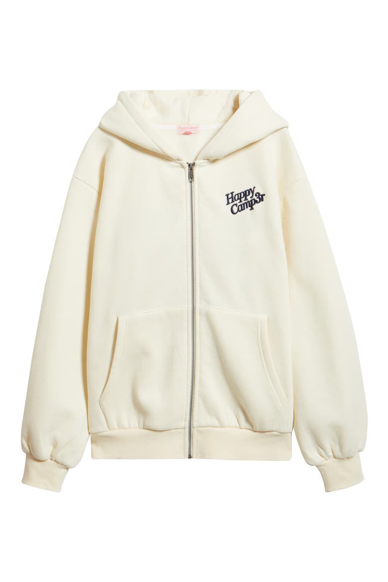 World is Better Zip-Up Hoodie, Alternate, color, CREAM