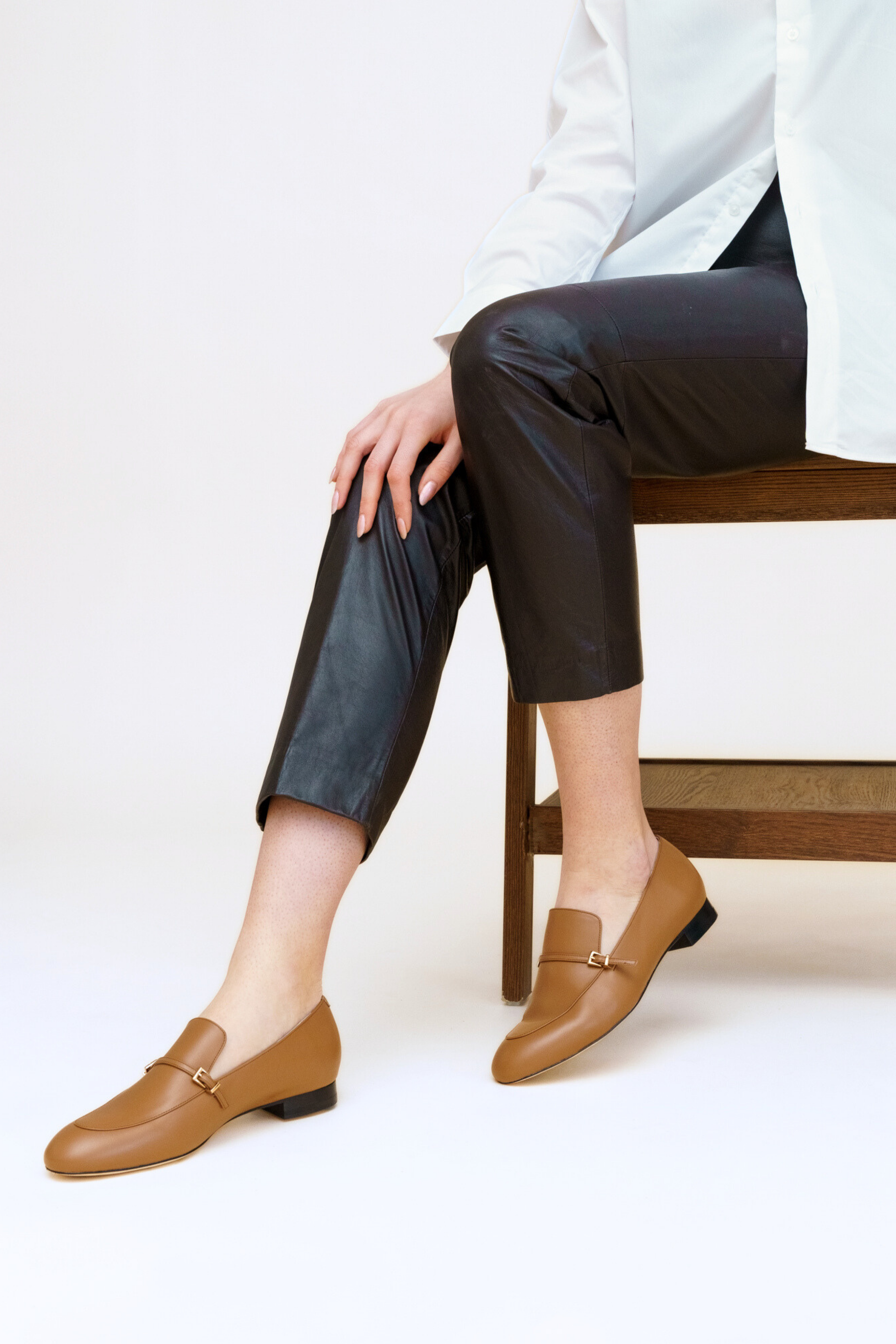 ALLY Shoes City Loafer, Alternate, color, Camel Leather