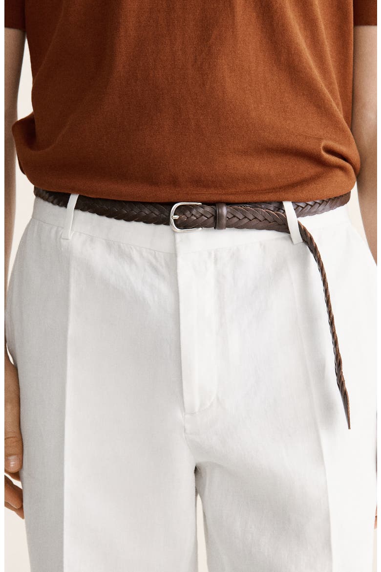 Linen Regular Fit Pants, Alternate, color, OFF WHITE