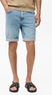MANGO Slim Fit Denim Bermuda Shorts